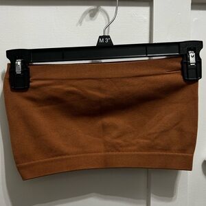 American Eagle Burnt Orange Bandeau Crop Top‎ Summer Party Top! XS S Gently Used